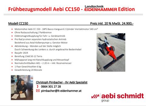 Aebi Motormäher CC 150 !! Frühbezugspreise sicher !!