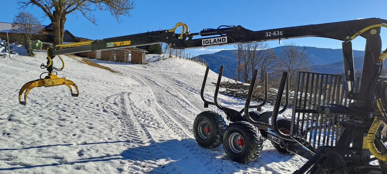 Igland Igland 380 Lenkachse mit Kran 32-63s 1