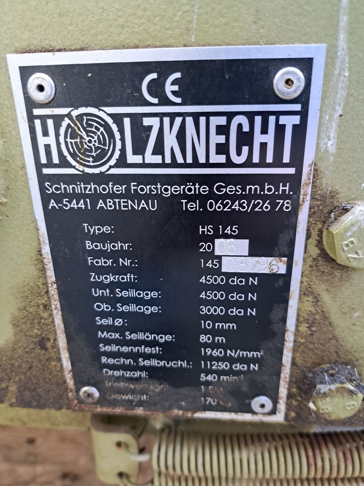 Holzknecht Holzknecht Seilwinde HS145 2