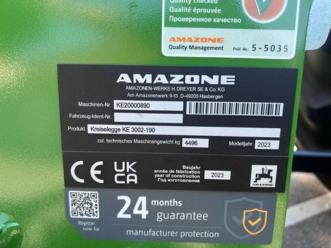 Amazone AMAZONE KE3002-150 - CATAYA 3000 SPECIAL ECOLINE