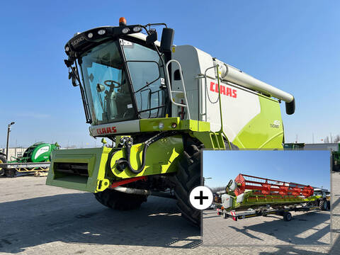 Claas Tucano 450 6 ládás, 6,8 m V680, drum speed reduc