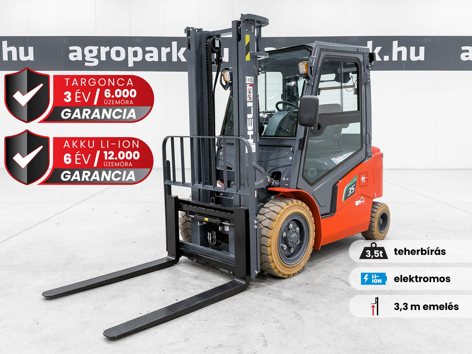 Heli CPD35-GC6LI-S G2-S, 3,5-Tonnen Li-Ionen-Elektros 1