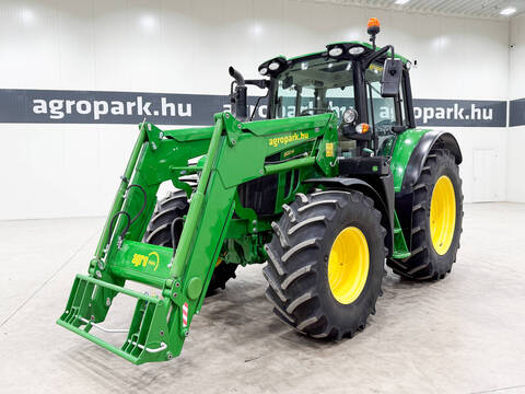 John Deere 6120M AutoQuad Eco 40 km/h transmission, suspend