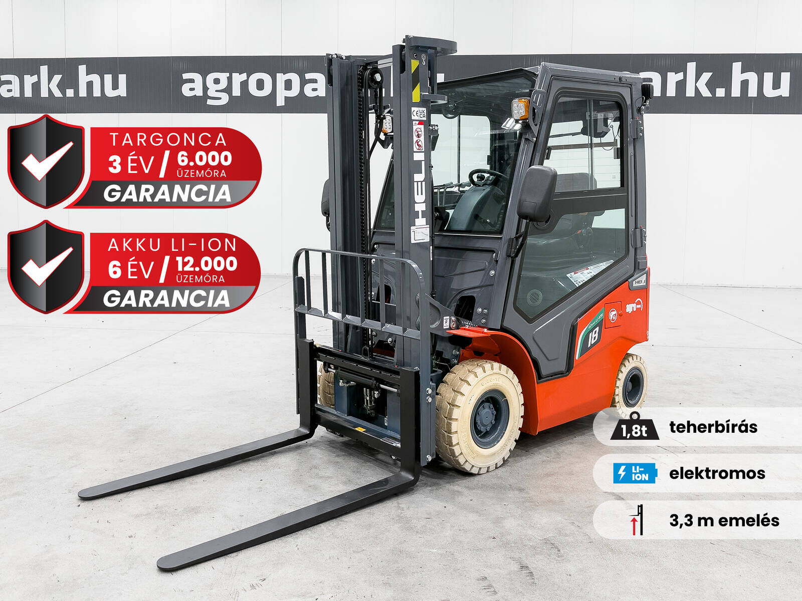 Heli CPD18-GB2LI-M G2-M 1,8 Tonnen Li-Ionen-Elektrost 1