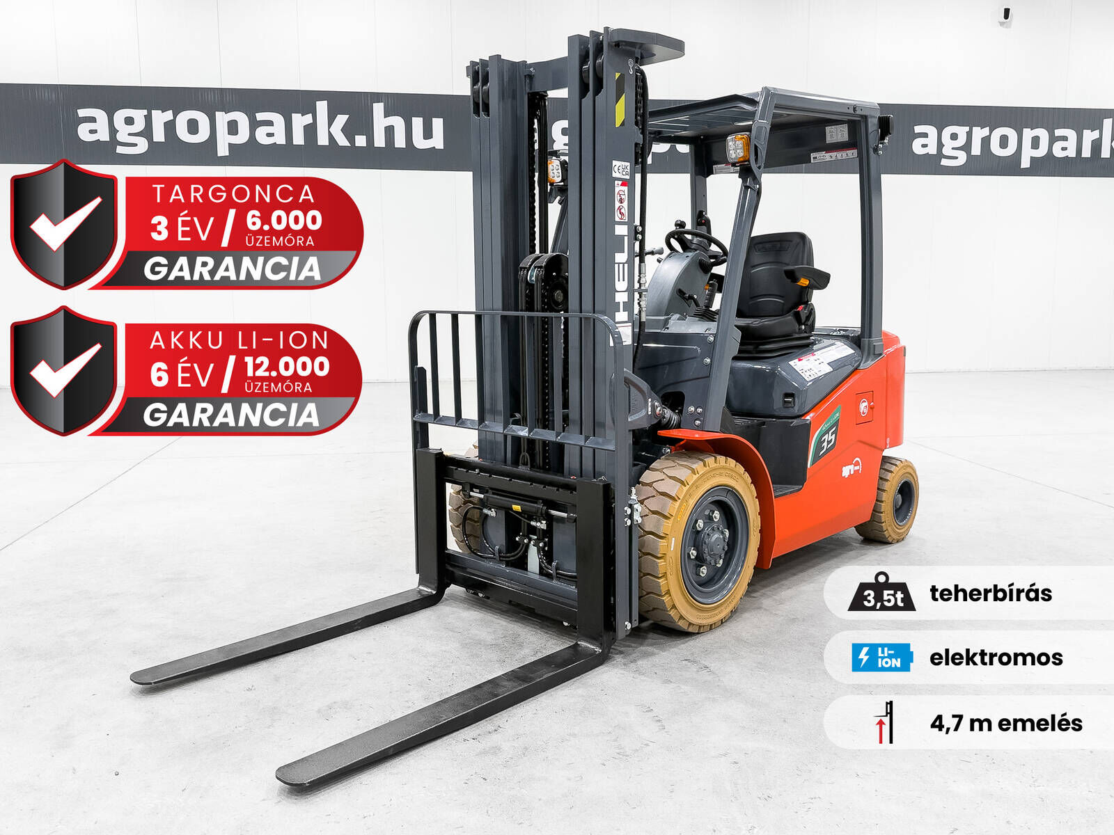 Heli CPD35-GC6LI-S G2-S 3,5 Tonnen Li-Ionen-Elektrost 1