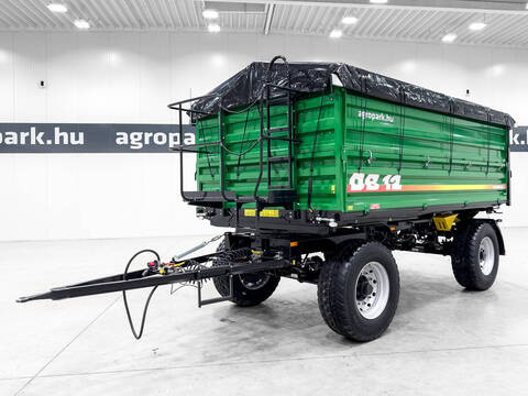 Metaltech DB 12 15,2 m3, 12.000 kg capacity, trailer with 