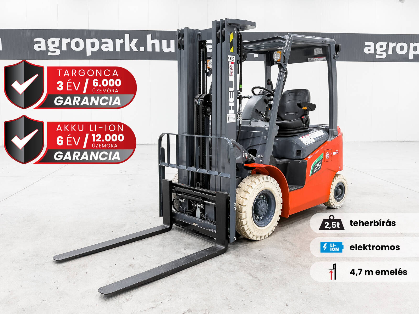 Heli CPD25-GB2LI-M G2-M 2,5 Tonnen Li-Ionen-Elektrost 1