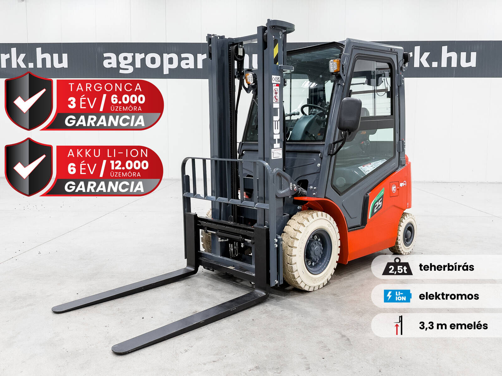 Heli CPD25-GB2LI-M G2-M 2,5 Tonnen Li-Ionen-Elektrost 1