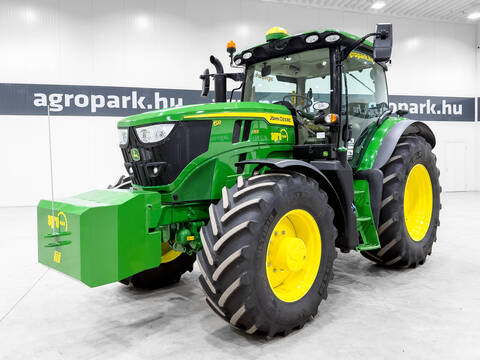 John Deere 6R 155 tractor, AutoQuad Plus 20/20 50 km/h, axl