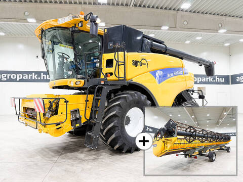 New Holland CR9090 4WD rotor, 10,7 m Varifeed header with tr