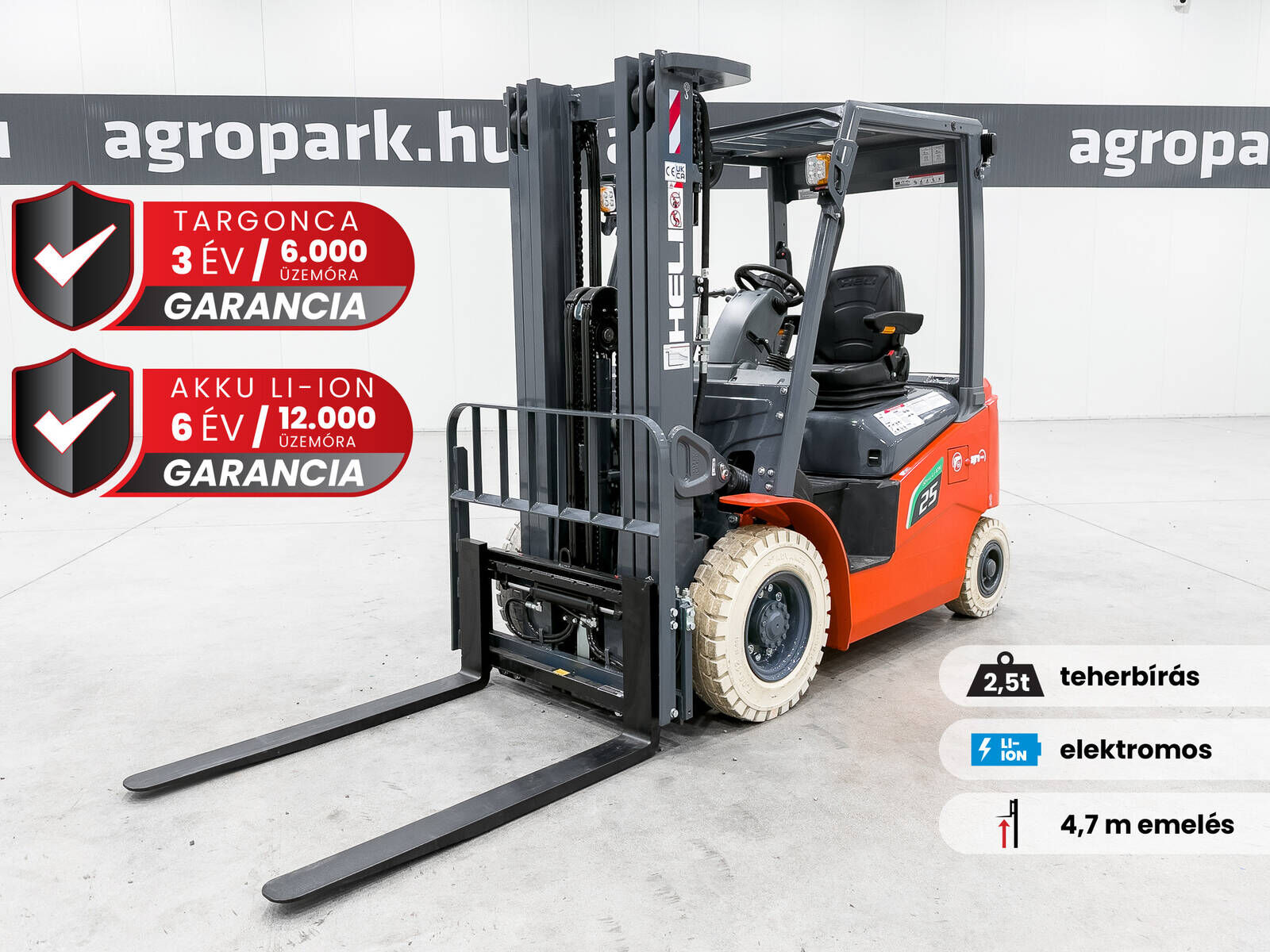 Heli CPD25-GC6LI-S G2-S 2,5 Tonnen Li-Ionen-Elektrost 1