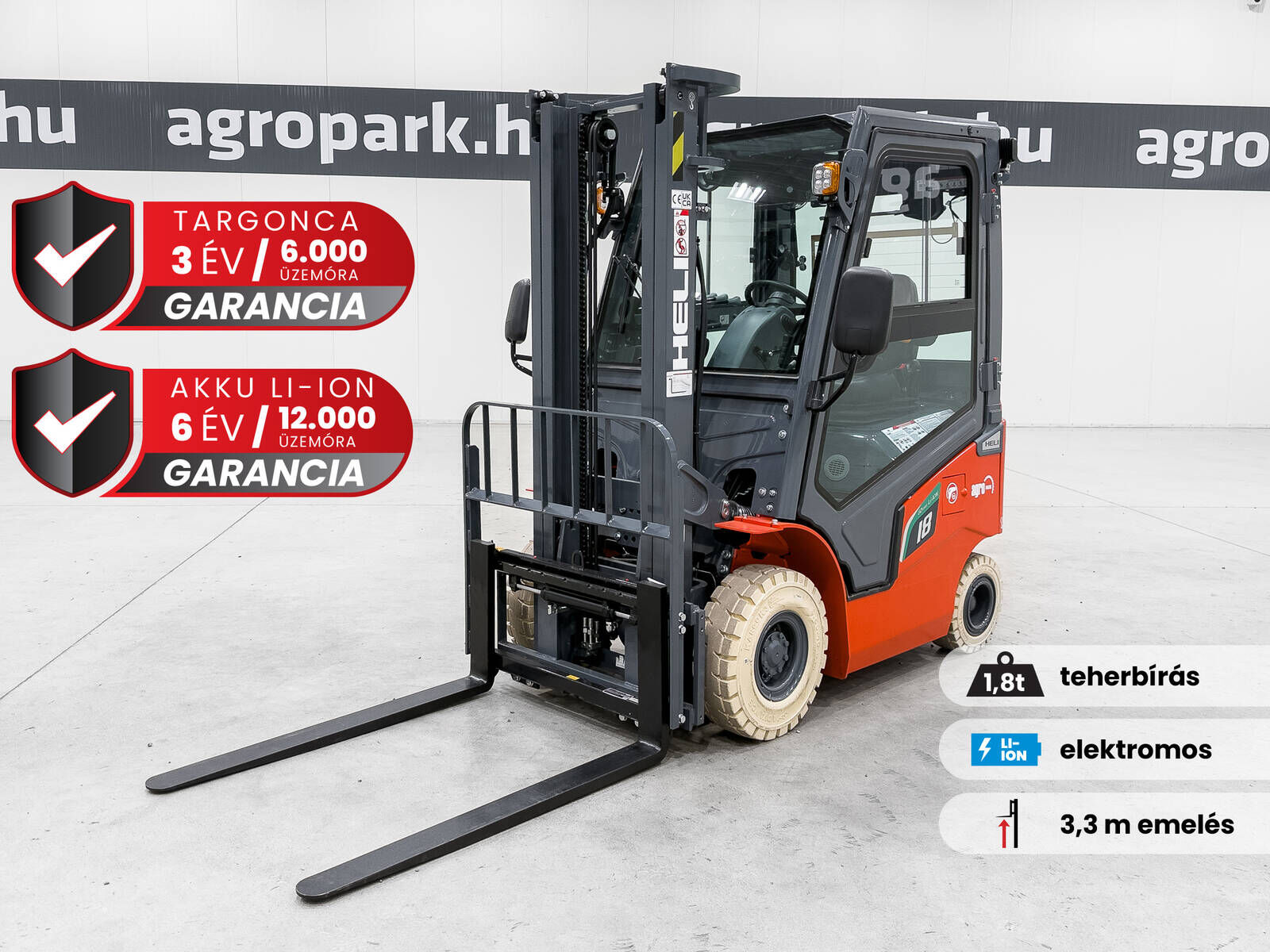 Heli CPD18-GC6LI-S G2-S 1,8 Tonnen Li-Ionen-Elektrost 1