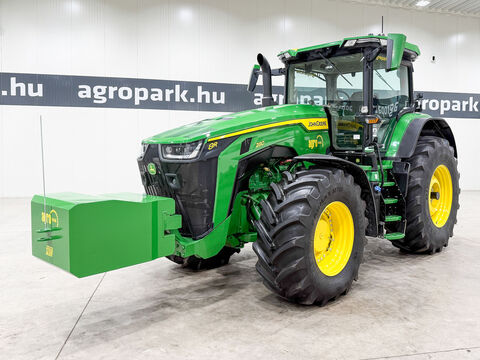 John Deere 8R 280 e23 Powershift 50 km/h transmission, susp