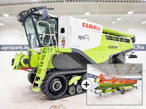 Claas Lexion 760TT 10.5 m V1050 header, header trailer