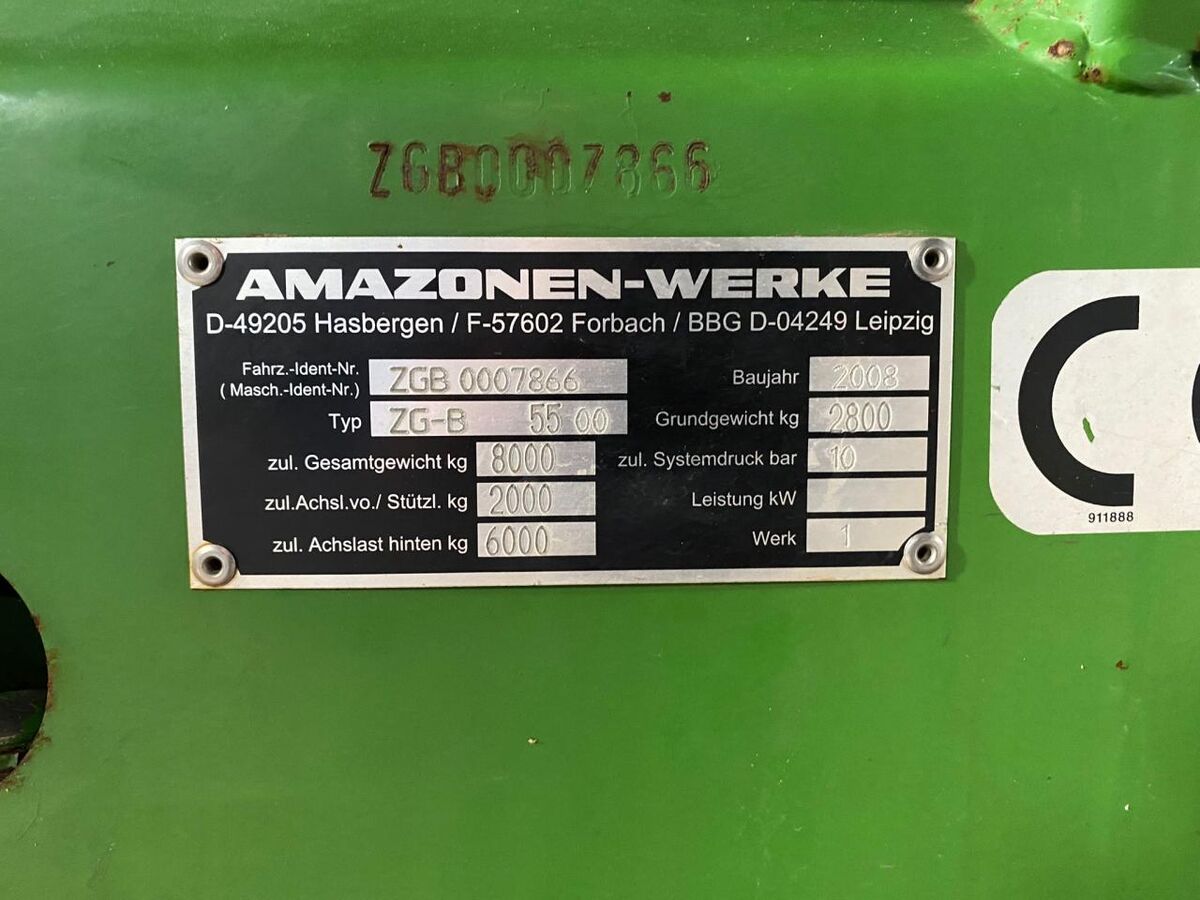 Amazone ZG-D 5500 Drive 3