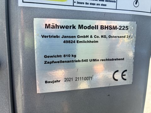 Sonstige JANSEN Heckbagger 225