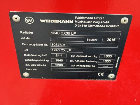 Weidemann 1240 CX 35 LP