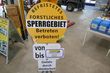 Binderberger Forstschild Sperrgebiet