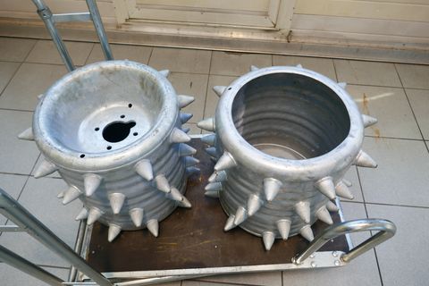 Aebi Stöckl Stachelräder 4-reihig 10"