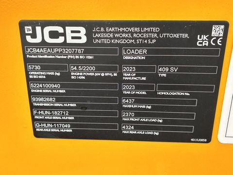 JCB 409 Agri