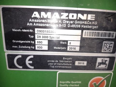 Amazone D9  3000 - Spezial