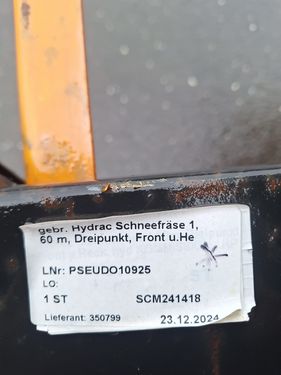 Hydrac Schneefräse