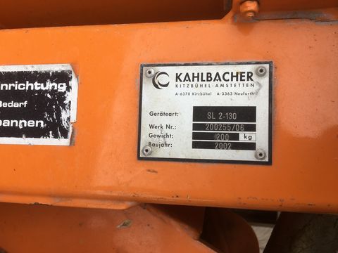 Kahlbacher Schneeschild SL2-130 Dreipunkt und Weidemann
