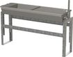 Kerbl Edelstahl Kipptränke, 50L 1,5m, mit Bodengestell