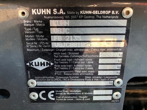 Kuhn FB 2135 POWERTRACK