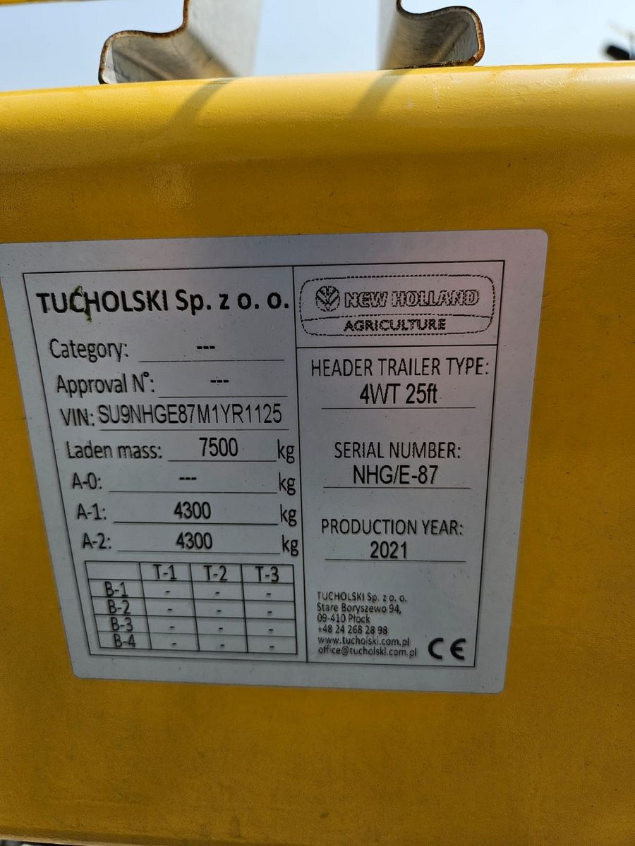 New Holland 4WT 25ft 7,6m 3