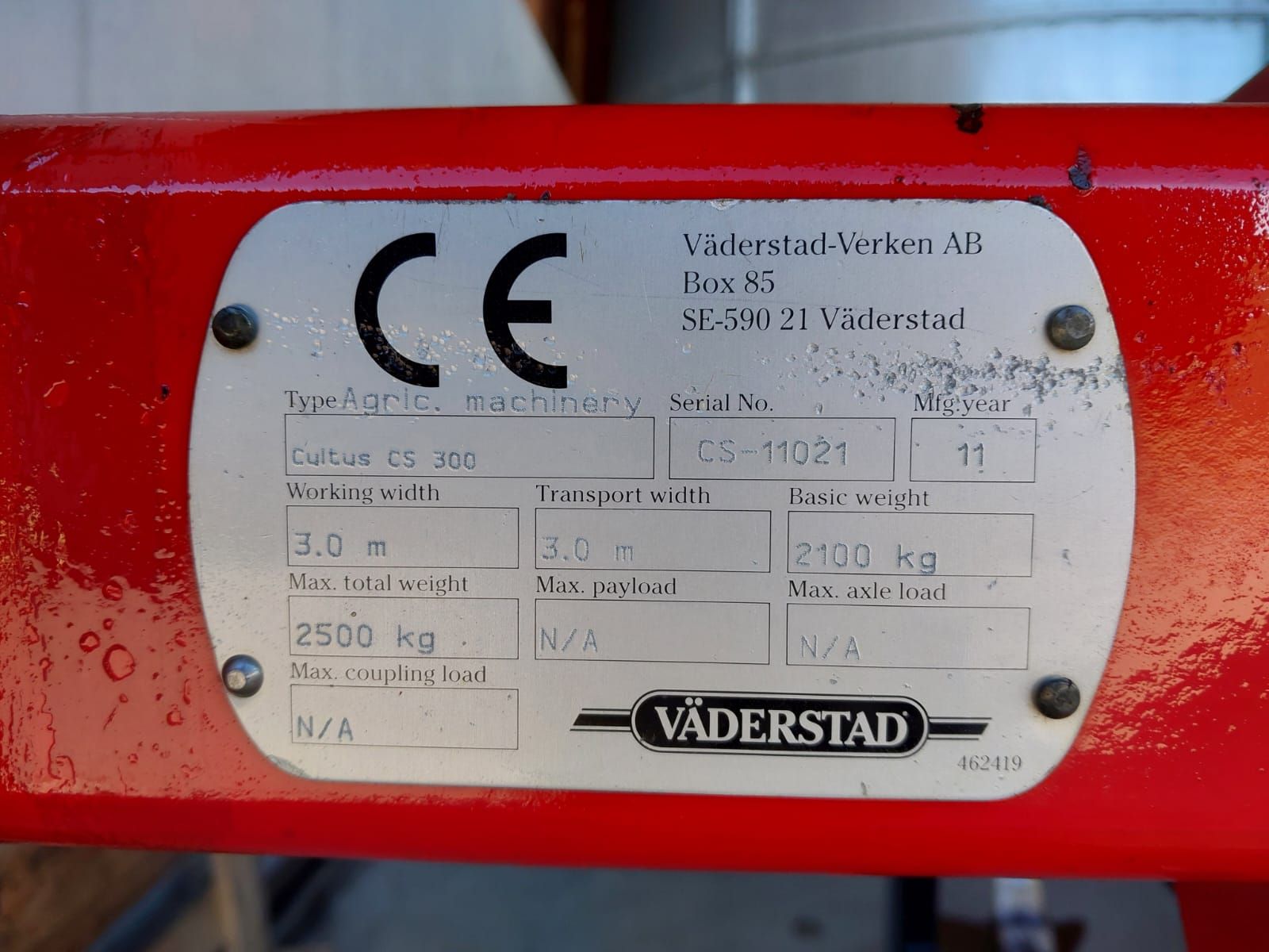 Väderstad CULTUS CS 300 2