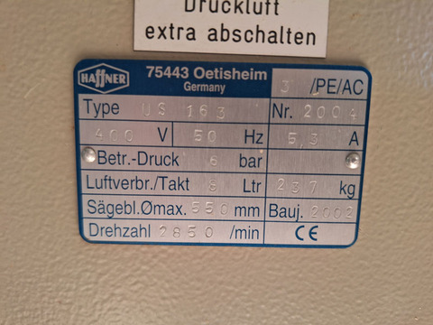 Unterflursäge Haffner US163 gebraucht 2