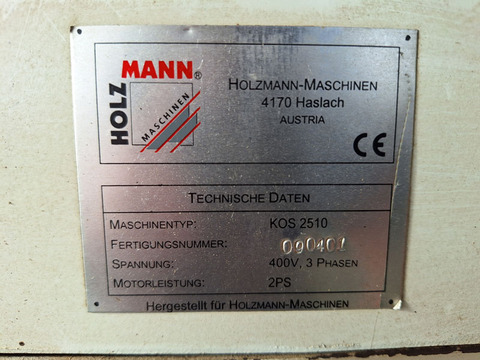 Kantenschleifmaschine Holzmann KOS2510 gebraucht 2