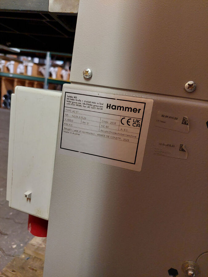 Hammer AD-Hobelmaschine Hammer A3-41 gebraucht 3