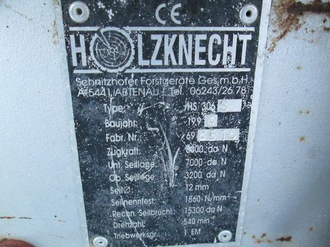 Holzknecht HS 306 mit Seil und Hacken,