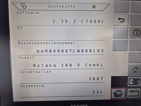 Fendt Rotana 160 V Combi