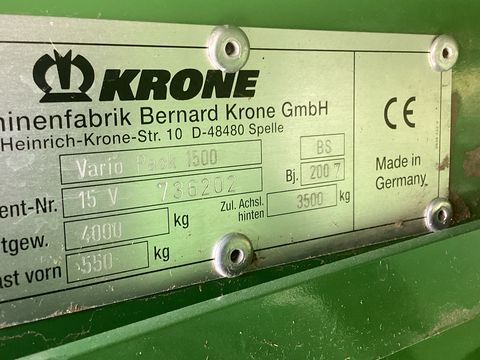 Krone VarioPack V1500MC