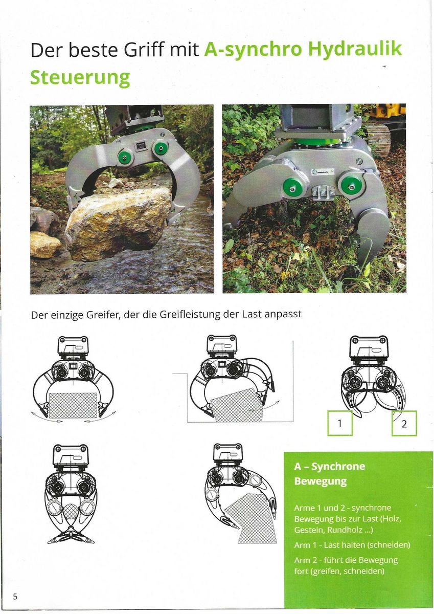 Modularis MD 9.0 Greifer Bagger Fällgreifer Baumschere 2