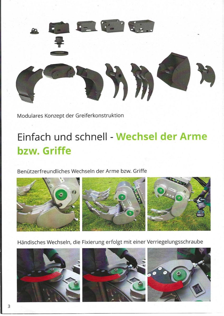 Modularis MD 9.0 Greifer Bagger Fällgreifer Baumschere 3