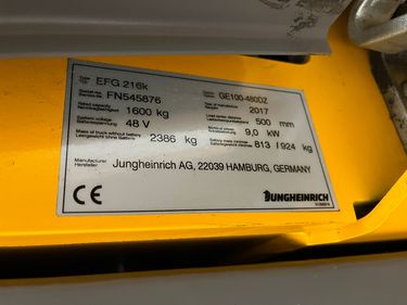 Jungheinrich EFG 216k - TRIPLEX 4,8m - SEITENSCHIEBER