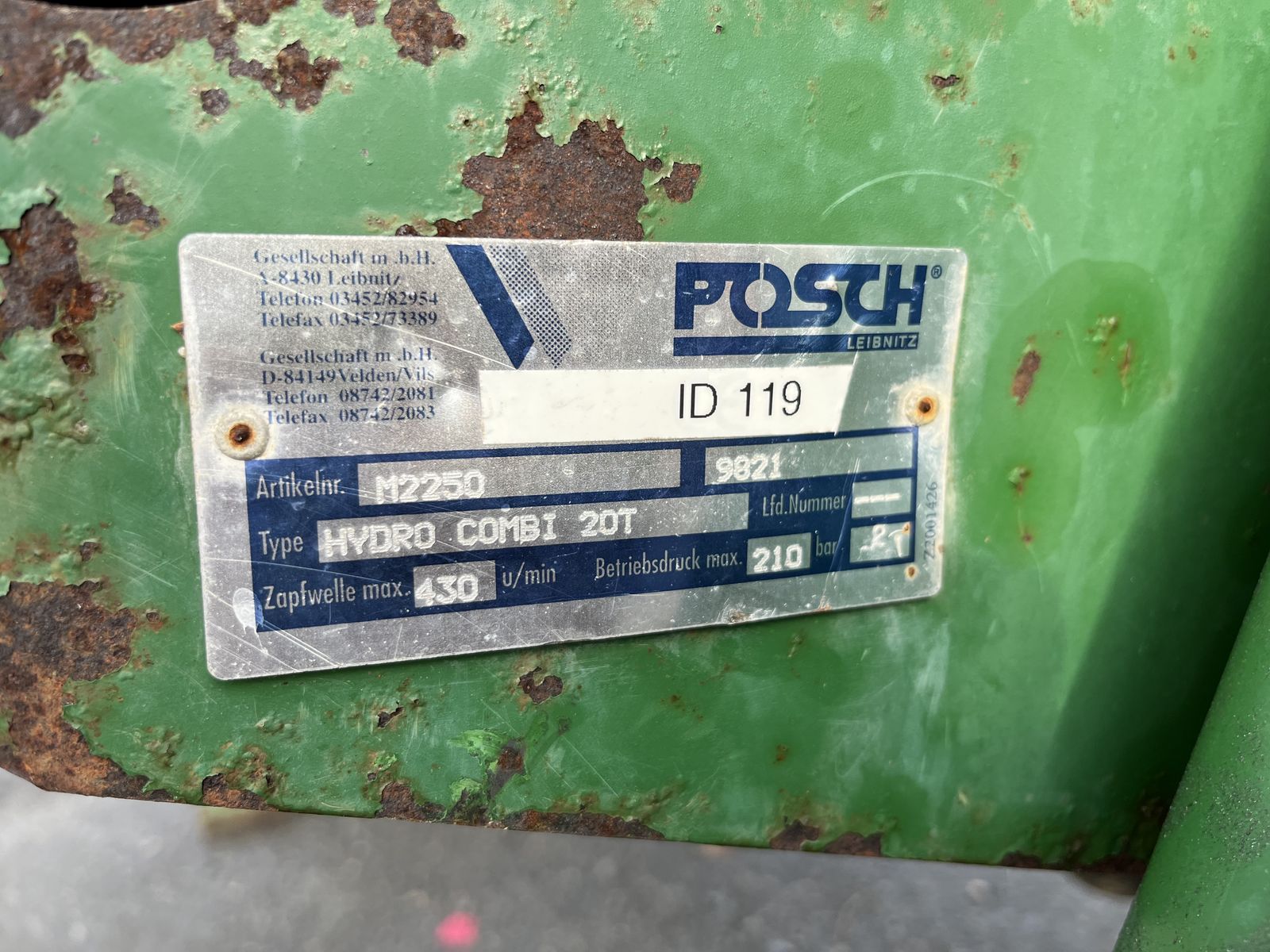 Posch Hydro Combi 20T 2