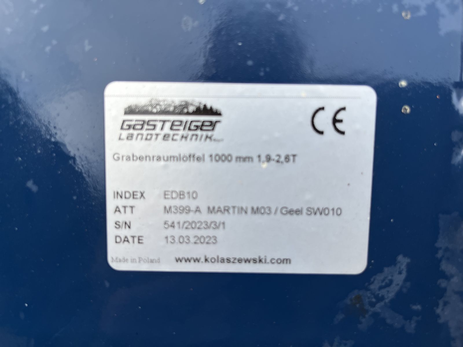 FK Machinery EDB 10 Grabenräumlöffel 2