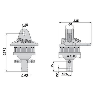 Sonstige Rotator CR300 Welle DM 49,5mm 3to 