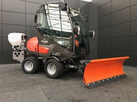 Husqvarna Rider P525DX Kabine, Cyclonstreuer, 140cm Schild 2