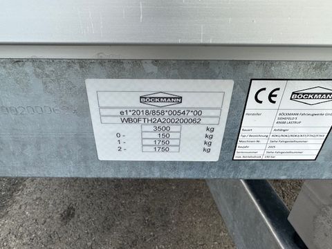 Böckmann Maschinentransporter MH-AL 5021/35 3,5to 5x2,1m 3