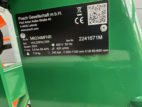 Posch Holzspalter HydroCombi 20 ZW+E mit Winde M6234MR