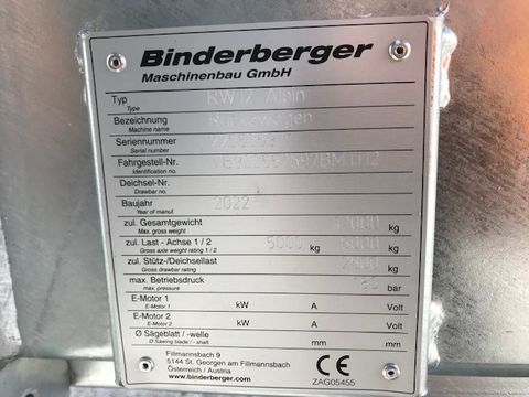 Binderberger Rückewagen RW12 alpin mit Kran BK7000L