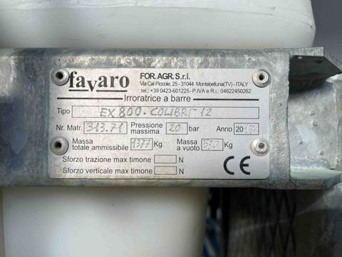 Favaro Eco Compact 800 12m hydraulisch