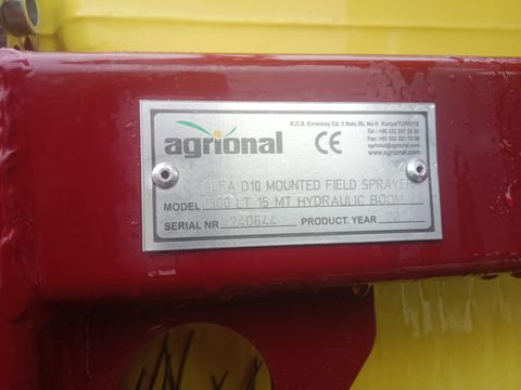 Sonstige Agrional Alfa D10 Mounted Field Sprayer