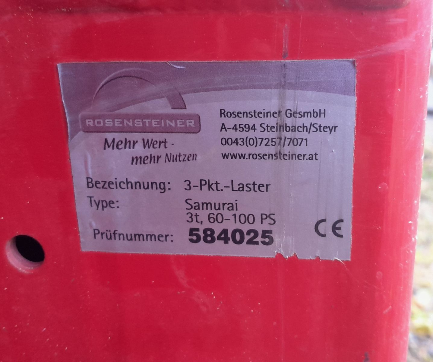 Rosensteiner Kippmulde Samurai 200 3